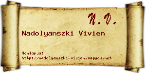 Nadolyanszki Vivien névjegykártya